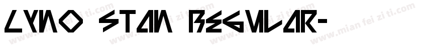 Lyno Stan Regular字体转换